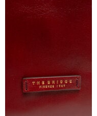 THE BRIDGE MADDALENA Cabas en cuir Chianti / Bordeaux / Or - Sacs pour Femme - 3