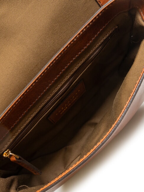 FAENTINA FAENTINA Mini poteau en cuir MARRON - Sacs pour Femme