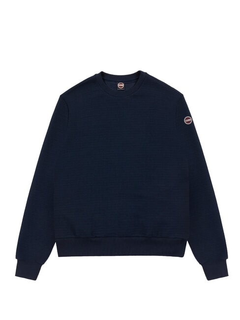MAINSTREAM Sweat-shirt à col rond bleu marine - Pulls molletonnés