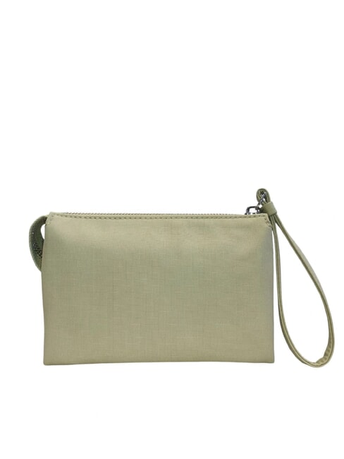 POUCHY Pochette moyenne à 3 compartiments vert sauge - Sacs pour Femme