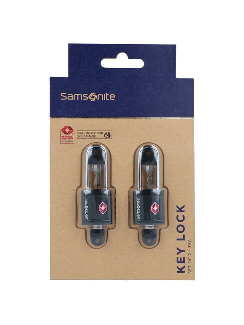  GLOBAL TRAVEL Lot de 2 cadenas TSA NOIR - Accessoires Voyage