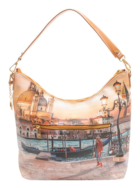 YESBAG Sac &agrave; bandouli&egrave;re Hobo Coucher de soleil &agrave; Venise - Sacs pour Femme