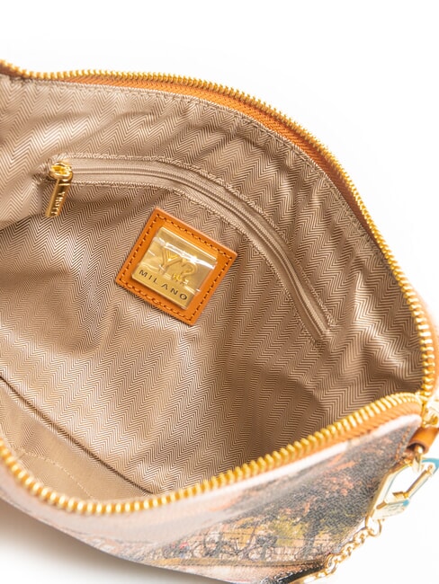 YESBAG Clutch Pochette avec bandouli&egrave;re rivi&egrave;re d'automne - Sacs pour Femme