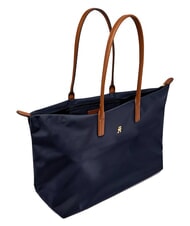 TOMMY HILFIGER POPETTE Maxi sac bandoulière bleu sidéral / noir - Sacs pour Femme - 4