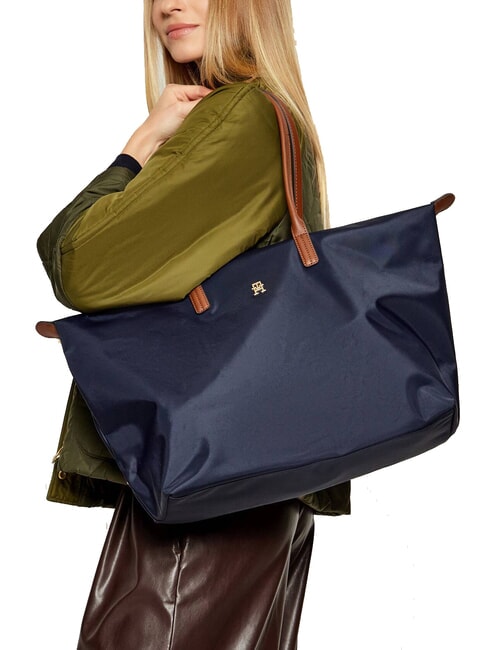 POPETTE Maxi sac bandoulière bleu sidéral / noir - Sacs pour Femme