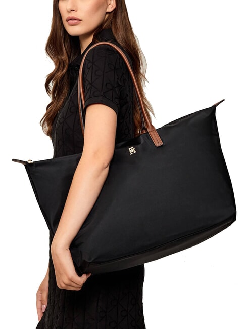 POPETTE Maxi sac bandoulière le noir - Sacs pour Femme