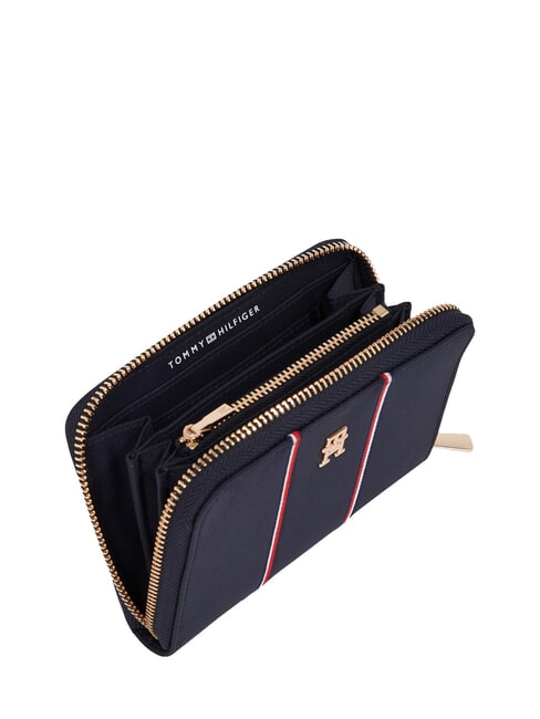 TH ICON Portefeuille moyen à fermeture éclair société bleue - Portefeuilles Femme
