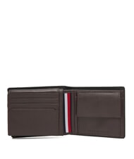 TOMMY HILFIGER TH CORP Portefeuille en cuir café en grains - Portefeuilles Homme - 2