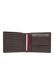 TOMMY HILFIGER TH CORP Petit portefeuille en cuir café en grains - Portefeuilles Homme - 2
