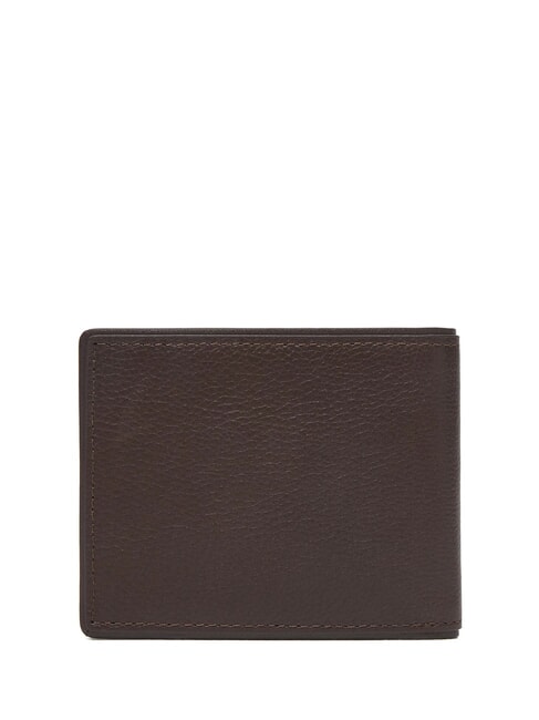 TH CORP Portefeuille compact en cuir café en grains - Portefeuilles Homme