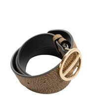 BORBONESE GRAFFITI Ceinture réversible op naturel / noir - Ceintures - 3