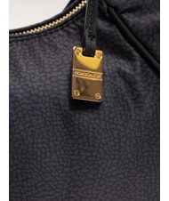 BORBONESE TENNIS  Sac bandoulière hobo noir foncé - Sacs pour Femme - 3