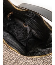 BORBONESE TENNIS  Sac bandoulière hobo OP / NATUREL / NOIR - Sacs pour Femme - 5