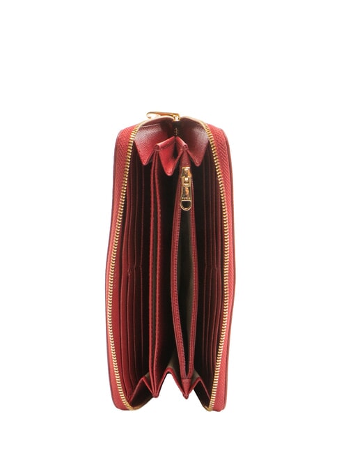 GARDENIA Grand portefeuille en cuir zippé laque - Portefeuilles Femme