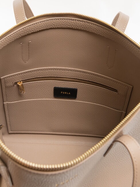 CLASSIC Sac cabas en cuir taupe - Sacs pour Femme