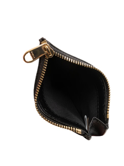 GARDENIA Porte-cartes plat en cuir Noir - Portefeuilles Femme
