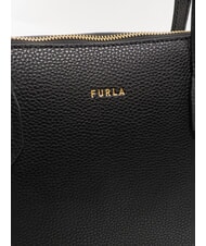 FURLA CLASSIC Sac cabas en cuir Noir - Sacs pour Femme - 4