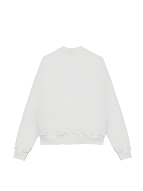 CONNECTIVE  Sweat-shirt à col rond bord de mer blanc - Pulls molletonnés