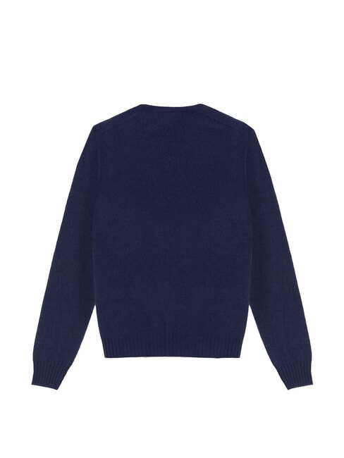 KENTY Pull en laine bleu fonc&eacute; - Pulls pour hommes