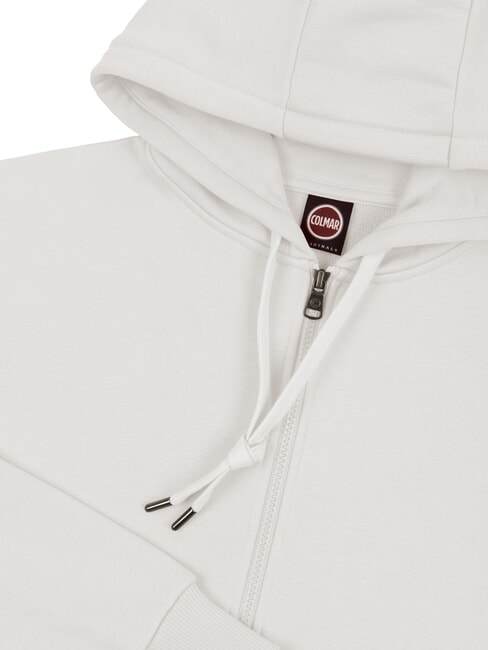 CONNECTIVE  Sweat à capuche entièrement zippé blanc - Pulls molletonnés