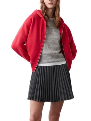 STUNNING Sweat-shirt enti&egrave;rement zipp&eacute; avec capuche et plis rebelle - Sweat-shirts pour femmes