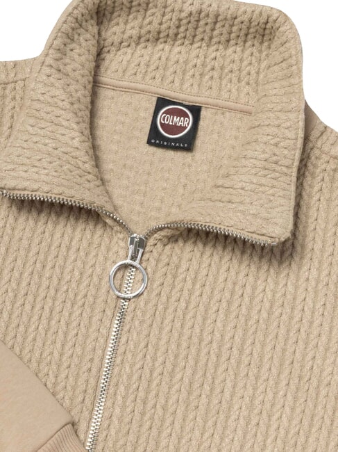 UPPERCLASS Sweat-shirt zipp&eacute; en maille torsad&eacute;e Arizona - Sweat-shirts pour femmes