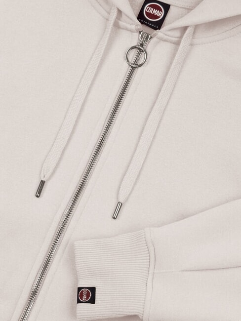 STUNNING Sweat-shirt entièrement zippé avec capuche et plis encens - Sweat-shirts pour femmes