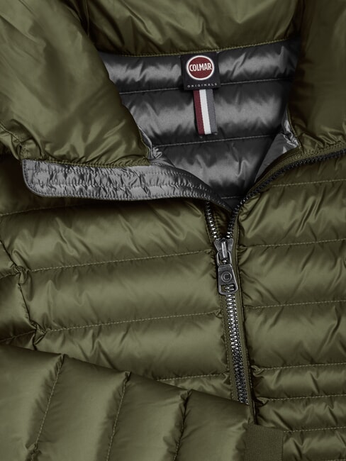 DELUXE Doudoune courte à col montant boue noire-acier noir - Doudounes femme