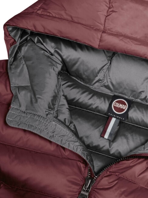 DELUXE Doudoune courte &agrave; capuche brun fonc&eacute;-fonc&eacute;s - Doudounes femme