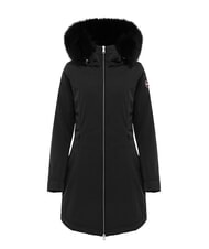 COLMAR PURENESS Veste longue matelass&eacute;e &agrave; capuche noir - Doudounes femme - 4