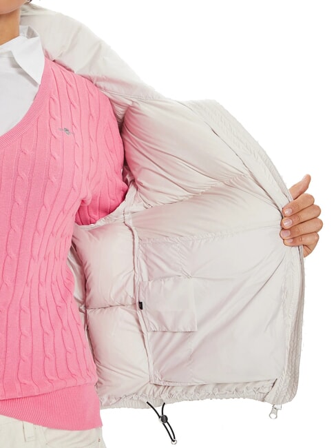 CAPTION Doudoune courte &agrave; capuche encens - Doudounes femme