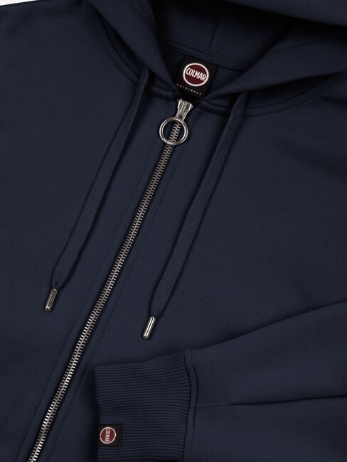 STUNNING Sweat-shirt enti&egrave;rement zipp&eacute; avec capuche et plis bleu marine - Sweat-shirts pour femmes