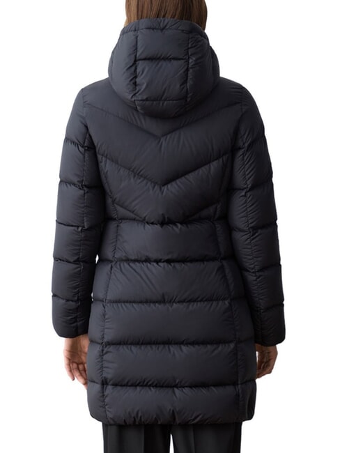 CAPTION Doudoune longue &agrave; capuche noir - Doudounes femme