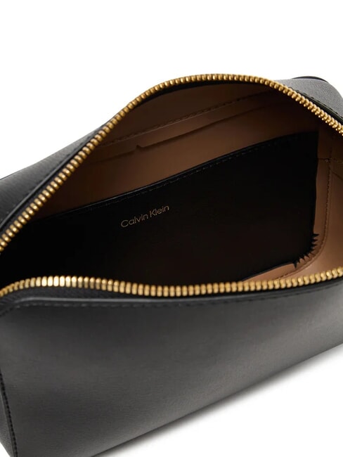 EMBOSSED LOGO Mini sac à bandoulière noix de coco noire/grillée - Sacs pour Femme