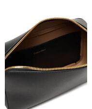 CALVIN KLEIN EMBOSSED LOGO Mini sac à bandoulière noix de coco noire/grillée - Sacs pour Femme - 4