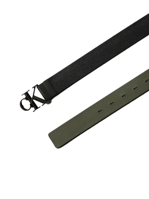 CK HARDWARE SEASONAL  Ceinture en cuir réversible thym - Ceintures