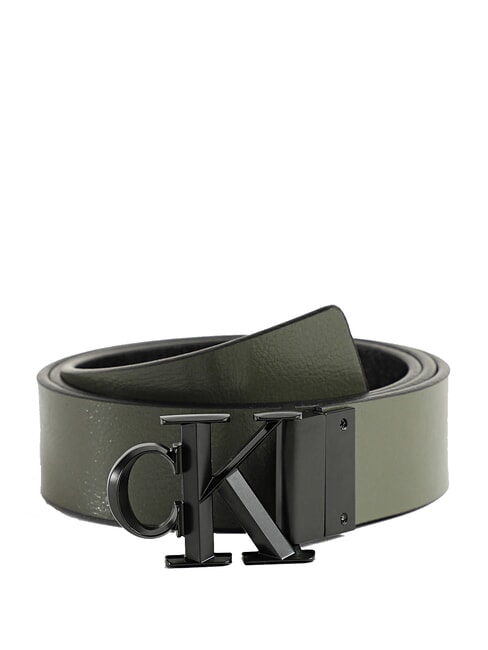 CK HARDWARE SEASONAL  Ceinture en cuir r&eacute;versible thym - Ceintures