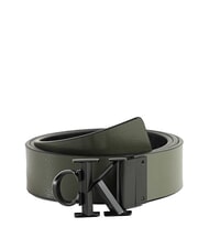 CALVIN KLEIN CK HARDWARE SEASONAL  Ceinture en cuir r&eacute;versible thym - Ceintures - 2