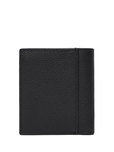 FOIL EMBOSS  Portefeuille vertical en cuir sur noir - Portefeuilles Homme