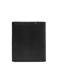 CALVIN KLEIN CK PLAQUE Portefeuille vertical en cuir sur noir - Portefeuilles Homme - 3