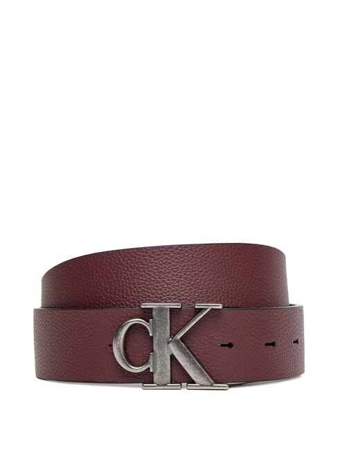 CK HARDWARE Ceinture double face chocolat noir/d&eacute;cadent - Ceintures