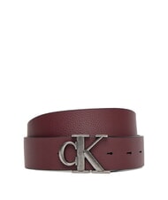 CALVIN KLEIN CK HARDWARE Ceinture double face chocolat noir/d&eacute;cadent - Ceintures - 2
