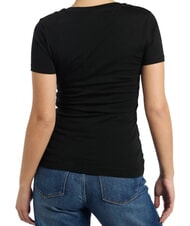 GUESS SS CN PEONY TRIANGLE T-shirt à manches courtes avec imprimé - T-shirt