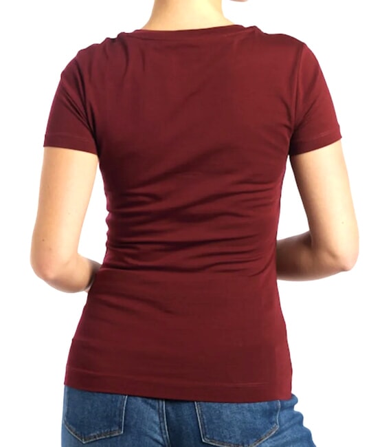 SS CN PEONY TRIANGLE T-shirt à manches courtes avec imprimé vin - T-shirt