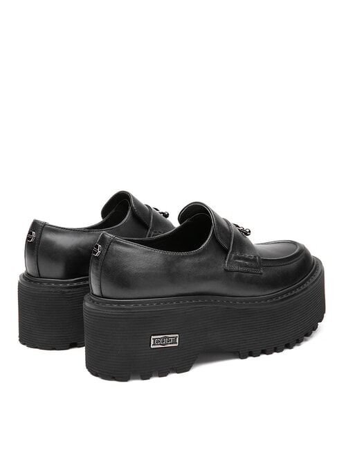 AXL 4538 Mocassins en cuir à franges noir - Chaussures Femme