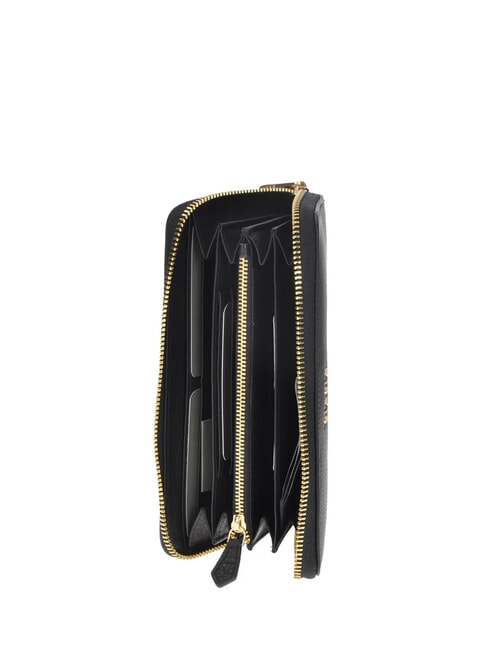 EDA Portefeuille zippé noir - Portefeuilles Femme