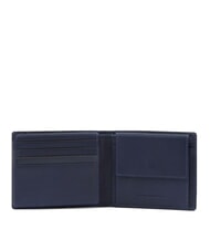 PIQUADRO FINN Porte-feuille en cuire bleu - Portefeuilles Homme - 2