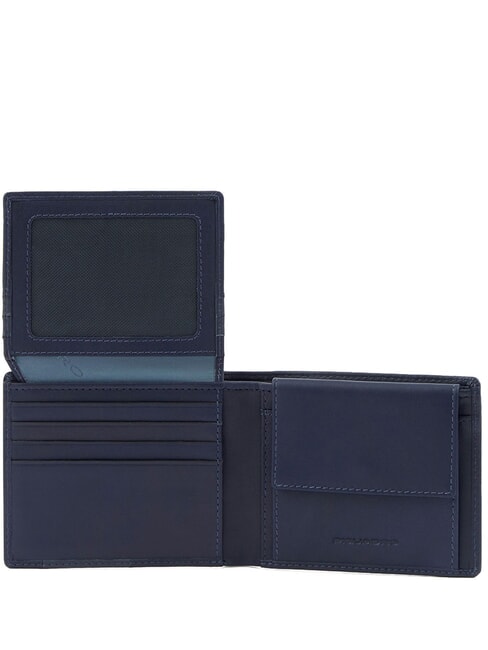 FINN Porte-feuille en cuire bleu - Portefeuilles Homme