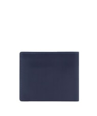 PIQUADRO FINN Porte-feuille en cuire bleu - Portefeuilles Homme - 4