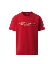 NORTH SAILS PRINT T-shirt en coton lave rouge - T-shirt - 4